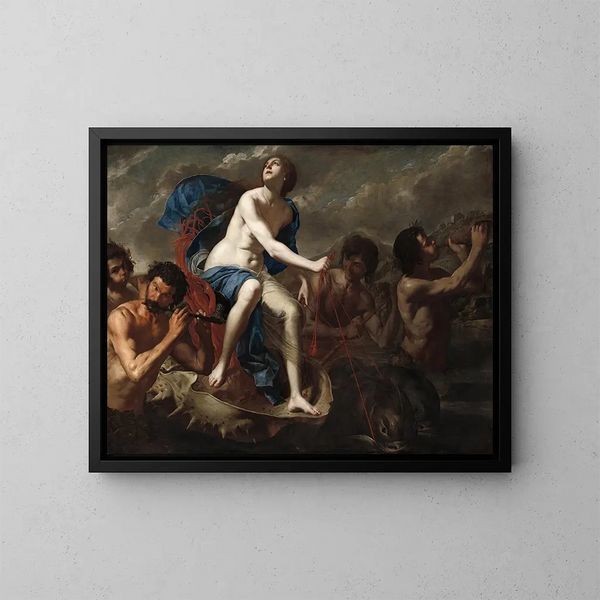 Le Triomphe de Galatée - Bernardo Cavallino — oprawiony obraz na ścianie