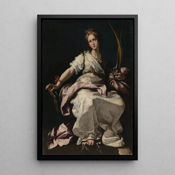 Reprodukcja obrazu Świętej Katarzyny Aleksandryjskiej - Bernardo Strozzi