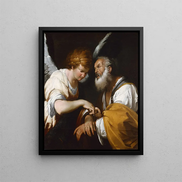 La libération de saint Pierre - Bernardo Strozzi — oprawiony obraz na ścianie