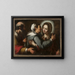 Wizytacja - Bernardo Strozzi — oprawiony obraz na ścianie