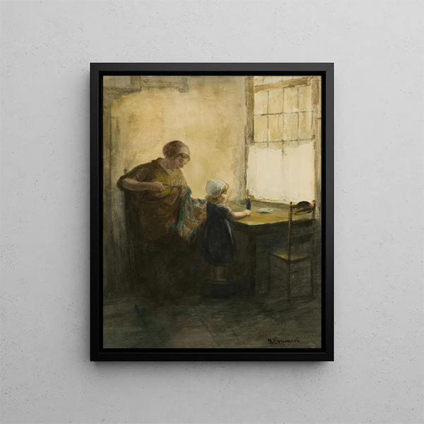 Mały asystent - Bernardus Johannes Blommers — oprawiony obraz na ścianie