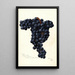Vitis Petite Syrah - Bertha Heiges — oprawiony obraz na ścianie