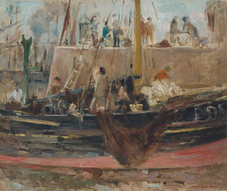 Berthe Morisot - Boats at quay.webp