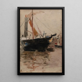 Berthe Morisot - Harbor Scene Isle of Wight.webp