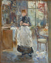 w jadalni - Berthe Morisot — widok dzieła
