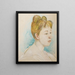 Mademoiselle P - Berthe Morisot — oprawiony obraz na ścianie