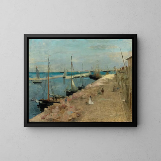 Berthe Morisot - The Harbor at Cherbourg.webp