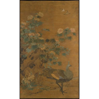 Reprodukcja obrazu Paonne et hibiscus - Bian Lu