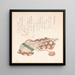 Biwa, japoński lut z pokrywą - Kubo Shunman — oprawiony obraz na ścianie