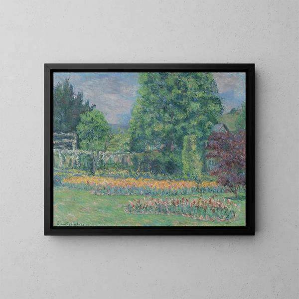Le jardin de Giverny - Blanche Hoschedé-Monet — oprawiony obraz na ścianie