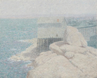 Chińskiej wioski rybackiej, zatoka Monterey, Kalifornia - Bolton Coit Brown — widok dzieła