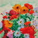 Bukiet margerytek, nagietków i pelargonii - Albert Marquet — aranżacja we wnętrzu