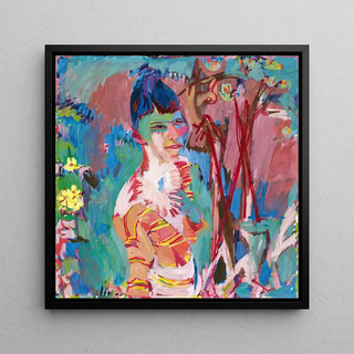 Buste d'une fille de couleur - Albert Müller