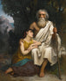 Œdipe i Antygona - Camille Félix Bellanger — widok dzieła