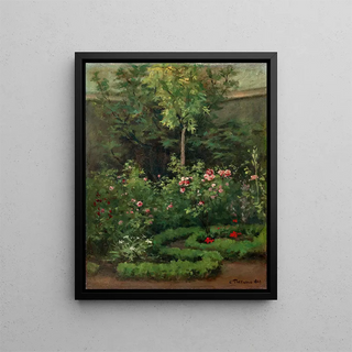 Jedna różanka - Camille Pissarro — oprawiony obraz na ścianie