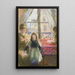 Na oknie na ulicy Trois Frères - Camille Pissarro — oprawiony obraz na ścianie