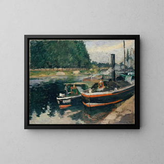 Camille Pissarro - Barges at Pontoise.webp