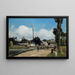 Brzegi rzeki Oise w Pontoise - Camille Pissarro — oprawiony obraz na ścianie