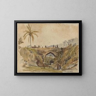 Most w Caracas - Camille Pissarro — oprawiony obraz na ścianie