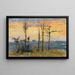 Zachód słońca - Camille Pissarro — oprawiony obraz na ścianie