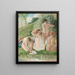 Grupa kąpiących się - Camille Pissarro — oprawiony obraz na ścianie