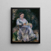 Julie Pissarro w ogrodzie - Camille Pissarro — oprawiony obraz na ścianie
