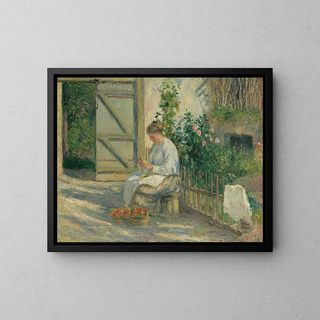 Camille Pissarro - Julie Pissarro pluchant des lgumes.webp