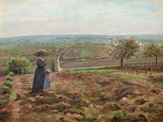 Camille Pissarro - La route de Rouen les hauteurs de lHautil Pontoise.webp
