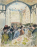 Les Halles centrales le marché aux légumes - Camille Pissarro — widok dzieła