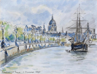 Katedra św. Pawła w Londynie - Camille Pissarro — widok dzieła
