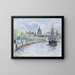 Katedra św. Pawła w Londynie - Camille Pissarro — oprawiony obraz na ścianie
