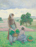 Wieśniaczki niosące kosz - Camille Pissarro — widok dzieła