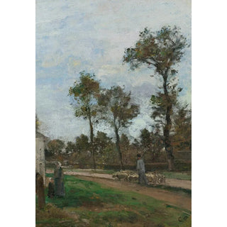 Reprodukcja obrazu Droga do Louveciennes - Camille Pissarro