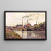 L'Usine à Pontoise - Camille Pissarro — oprawiony obraz na ścianie