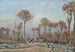 La Route de Versailles Louveciennes Gelée Matinale - Camille Pissarro — widok dzieła