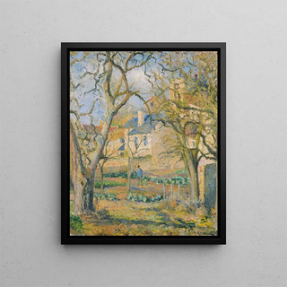 Ogród warzywny - Camille Pissarro — oprawiony obraz na ścianie