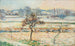 Widok na wioskę Bazincourt pod śniegiem - Camille Pissarro — widok dzieła