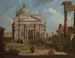 Un caprice avec l'église du Rédempteur - Canaletto — widok dzieła