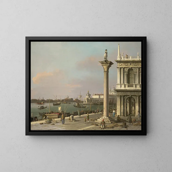 Basen Saint-Marc od Piazzetta - Canaletto — oprawiony obraz na ścianie