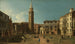 Campo Sant'Angelo Venise - Canaletto — widok dzieła
