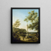 pejzaż angielski Capriccio z kolumną - Canaletto — oprawiony obraz na ścianie