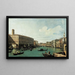 Le Grand Canal vu du pont du Rialto - Canaletto — oprawiony obraz na ścianie