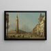Piazza San Marco widok na południe i zachód - Canaletto — oprawiony obraz na ścianie