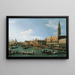Powrót Bucintoro w dniu Wniebowstąpienia - Canaletto — oprawiony obraz na ścianie