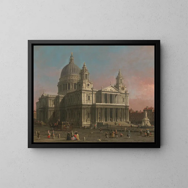 La cathédrale Saint-Paul - Canaletto — oprawiony obraz na ścianie