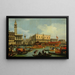 Le Bucentaure revenant au Môle le jour de l'Ascension - Canaletto — oprawiony obraz na ścianie