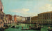 Le Grand Canal, Wenecja, widok na południe w kierunku mostu Rialto - Canaletto — widok dzieła