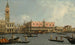Le Molo z Piazzettą i Pałacem Dożów z Bacino - Canaletto — widok dzieła