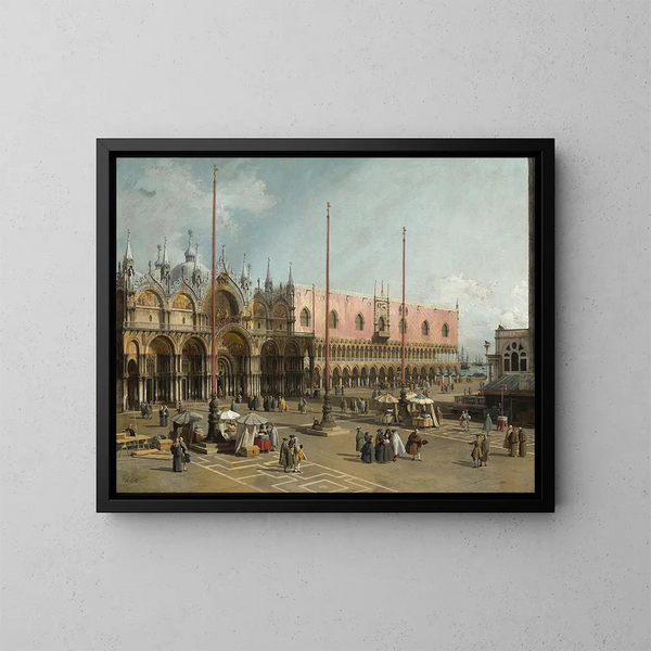 La place Saint-Marc, Wenecja - Canaletto — oprawiony obraz na ścianie