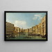 Wenecji, Wielki Kanał z Palazzo Foscari przy Carità - Canaletto — oprawiony obraz na ścianie